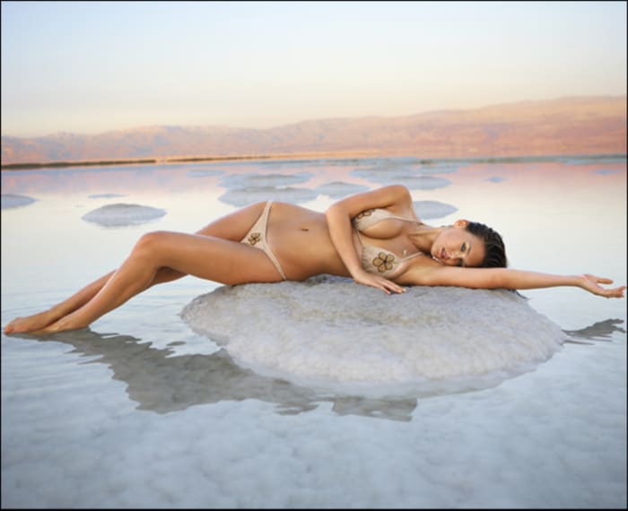 Bar Refaeli at the Dead Sea, 2008  ::  Raphael Mazzucco/SI